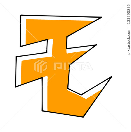 "Mo" solid color with a triangular base design "Mo" solid color with a triangular base design 133590856