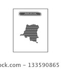 republic of the congo map icon symbol design. 133590865