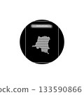 republic of the congo map icon symbol design. 133590866