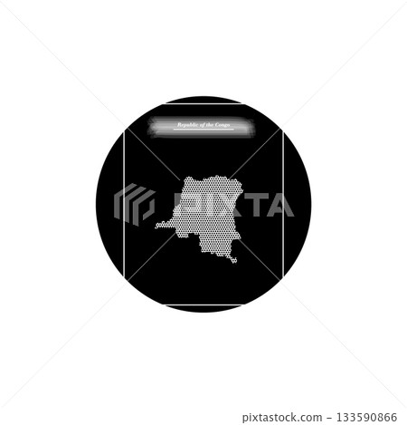 republic of the congo map icon symbol design. 133590866