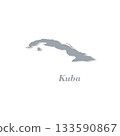 Scalable vector map of cuba illustration 133590867