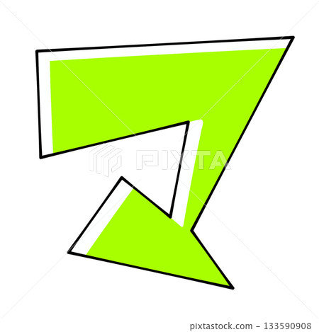 Triangular base design "Ma" solid color 133590908