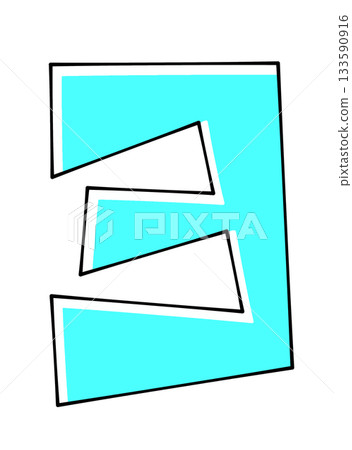 Triangular base design "Yo" solid color 133590916