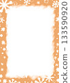 Hand-drawn winter frame material 133590920