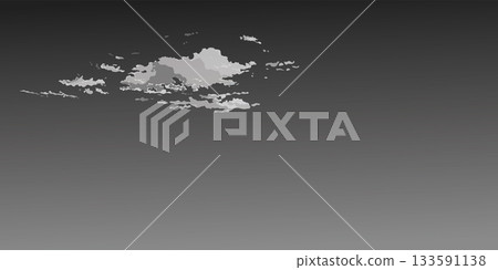 Minimalist cloudscape with dark sky and gloomy background graphic illustration have blank space. Minimalist cloudscape with dark sky and gloomy background graphic illustration have blank space. 133591138