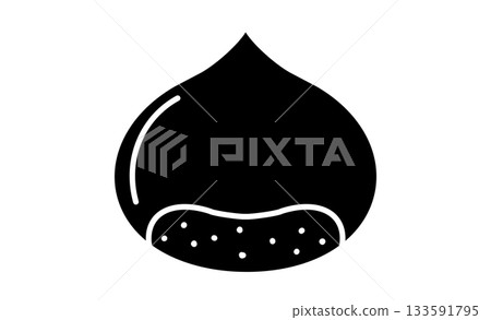 Autumn taste - chestnut illustration icon material 133591795