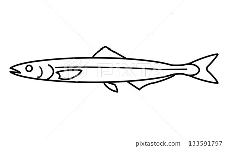 Autumn taste, saury illustration icon material Autumn taste, saury illustration icon material 133591797