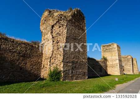 View of the Smederevo Fortress against the Blue Sky 133592028