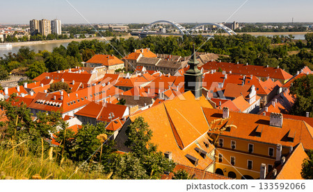 Old Town of Petrovaradin from Fortress Hill, Novi Sad, Serbia 133592066