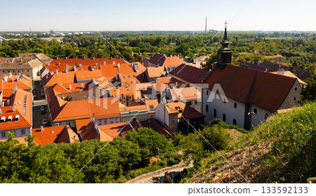 Old Town of Petrovaradin from Fortress Hill, Novi Sad, Serbia 133592133