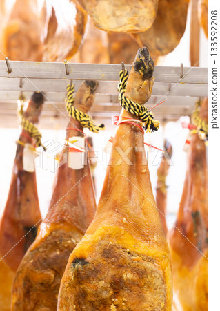 High quality ham made from natural meat 133592208