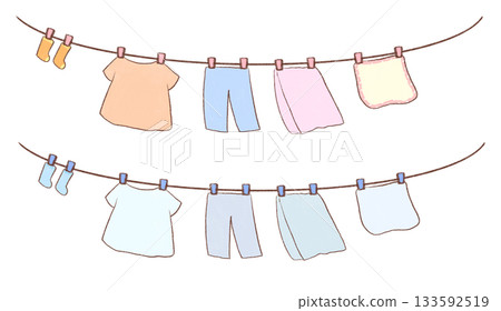 Dried laundry 133592519