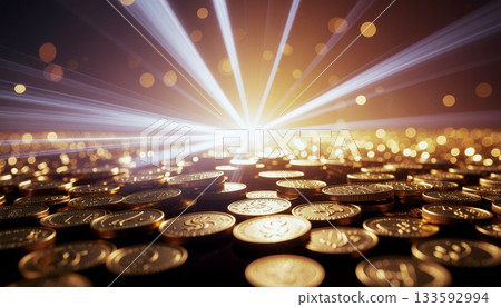A large number of coins and synchrotron radiation 133592994