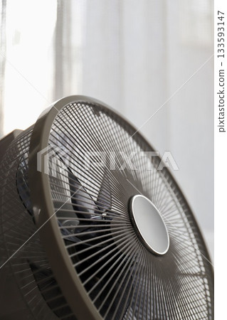 An uncleaned, dusty fan 133593147