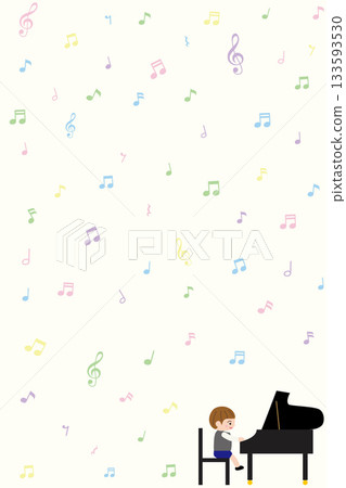 Boy playing piano wallpaper 133593530