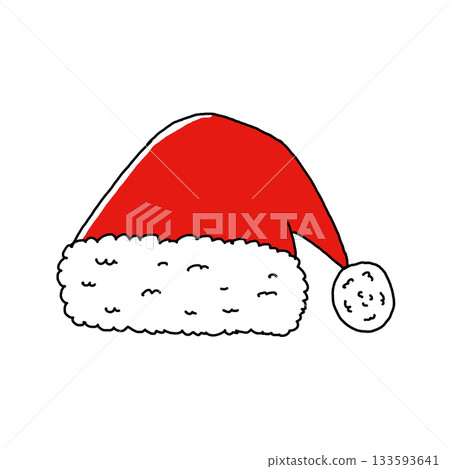 Santa Claus hat illustration 133593641