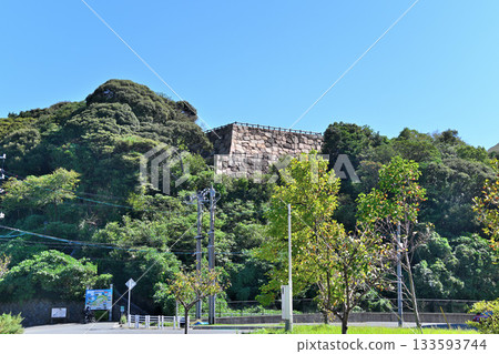 山口縣長門國串崎城遺址的石牆和圍牆 133593744
