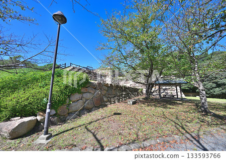 山口縣長門國串崎城遺址的石牆和圍牆 山口縣長門國串崎城遺址的石牆和圍牆 133593766