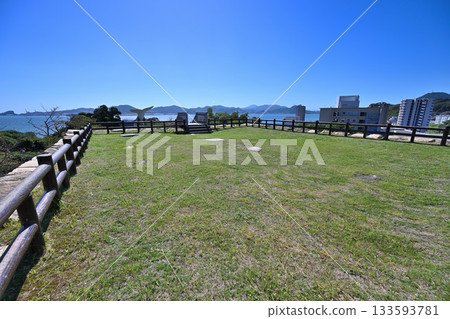 Stone walls and enclosures of Kushizaki Castle Ruins in Nagato Province, Yamaguchi Prefecture 133593781