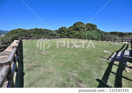 山口縣長門國串崎城遺址的石牆和圍牆 133593785
