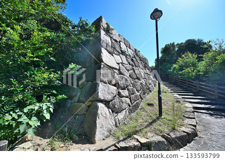 山口縣長門國串崎城遺址的石牆和圍牆 133593799
