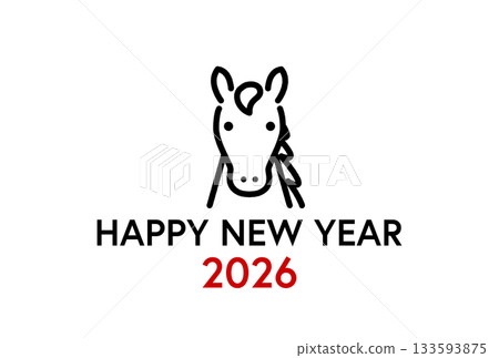 2026年馬年新年賀卡 133593875