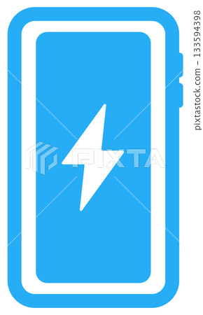 充電手機平面圖示 133594398
