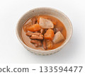 Boiled offal on a white background 133594477
