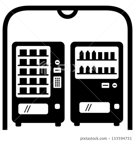 A sign directing you to the vending machine corner A sign directing you to the vending machine corner 133594731