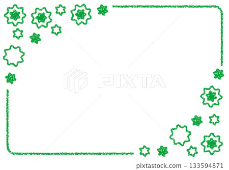 Hand-drawn crayon background with a virus image frame Hand-drawn crayon background with a virus image frame 133594871