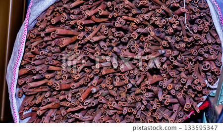 close-up photo of coffee beans in the drying process 133595347
