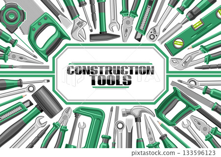 Vector template for Construction Tools 133596123