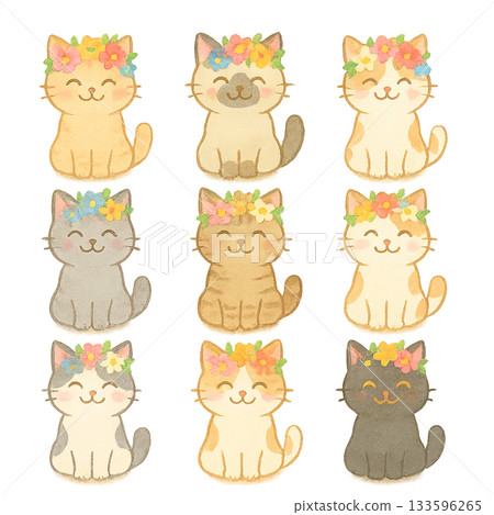 各種表情的貓 133596265