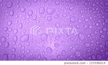 metallic surface with numerous water droplets of varying sizes, creating a luxurious, abstract texture. Ideal background for branding, product shots, or premium design projects 133596814