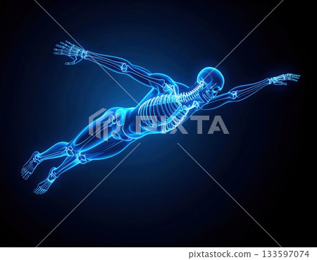 Anatomy of a swimmer swimming underwater: Crawl form and whole body movement 133597074