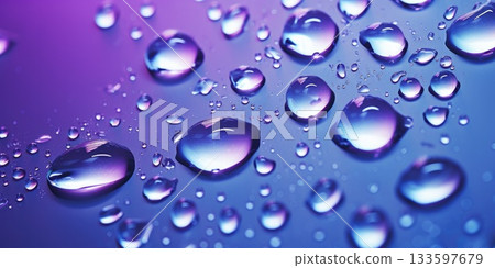 water drops on green background water drops on green background 133597679