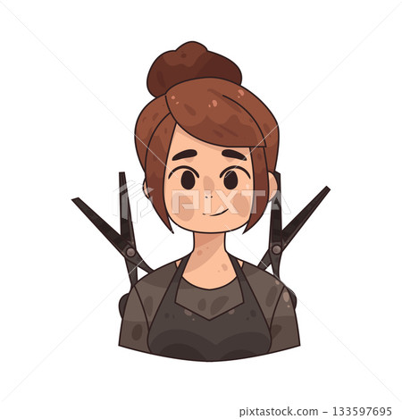 illustration of Hairstylist 133597695