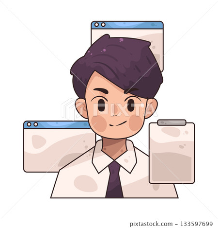 illustration of Web Designer illustration of Web Designer 133597699