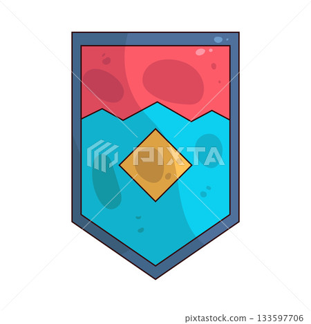 illustration of badge illustration of badge 133597706