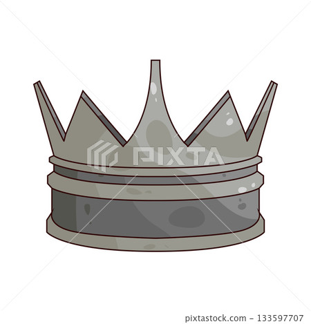 illustration of silver crown illustration of silver crown 133597707