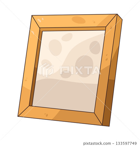 illustration of golden frame 133597749