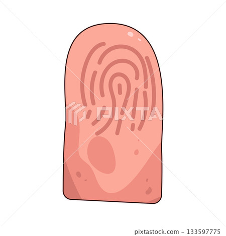 illustration of fingerprint illustration of fingerprint 133597775