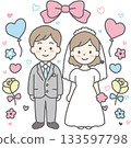 Wedding bride and groom 133597798