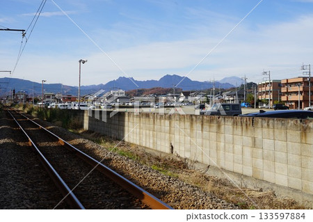 Scenery around Joshu Tomioka Station on the Joshin Dentetsu Line in Tomioka City, Gunma Prefecture 133597884