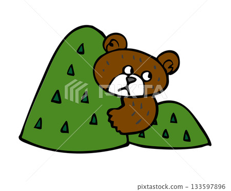 生活在山區的熊 133597896