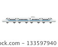 Illustration of a four-car toy-style Shinkansen N700S 133597940