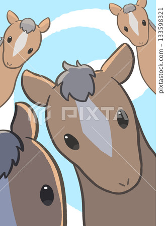 2026年馬年新年賀卡素材_11 133598321