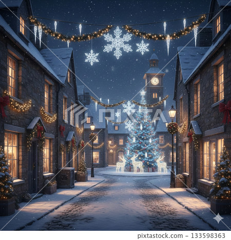 夜晚的絢麗燈光 夜晚的絢麗燈光 133598363