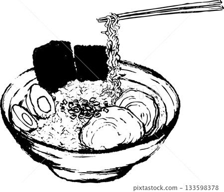 拉麵和筷子 133598378
