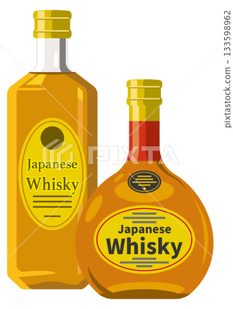瓶裝日本威士忌插圖 瓶裝日本威士忌插圖 133598962